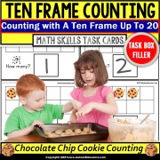 TEN FRAME | Counting Cookies Task Box Filler Activities